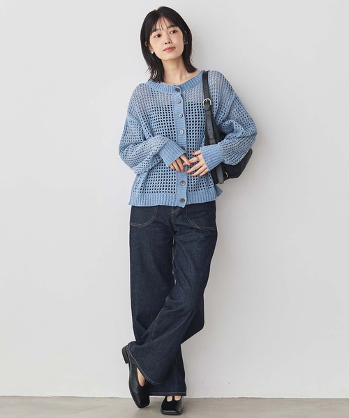 SOMETHING（サムシング）の「ＬＩＳＡレースＵＰワイド（デニムパンツ・レディース・ネイビー系・S/M）」の8枚目の写真