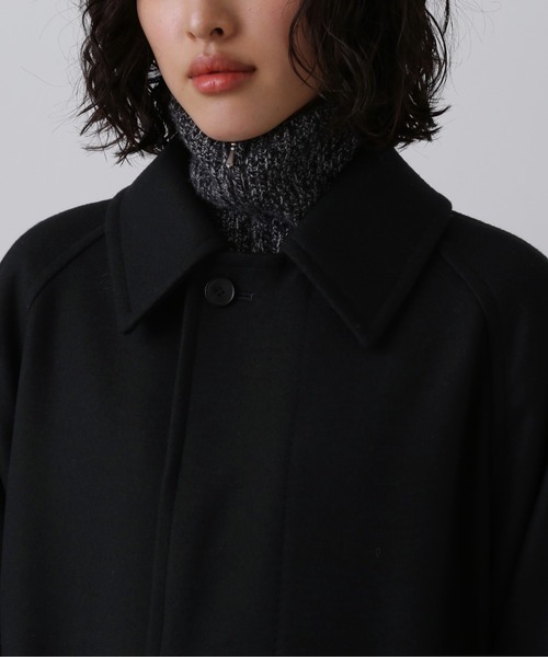 YLEVE(イレーヴ)の「YLEVE / SUPER100'S WOOL MELTON COAT(ダウンジャケット/コート・レディース・ブラック/ベージュ・0/1/2)」の7枚目の写真