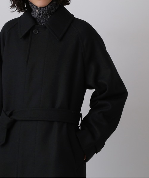 YLEVE(イレーヴ)の「YLEVE / SUPER100'S WOOL MELTON COAT(ダウンジャケット/コート・レディース・ブラック/ベージュ・0/1/2)」の8枚目の写真