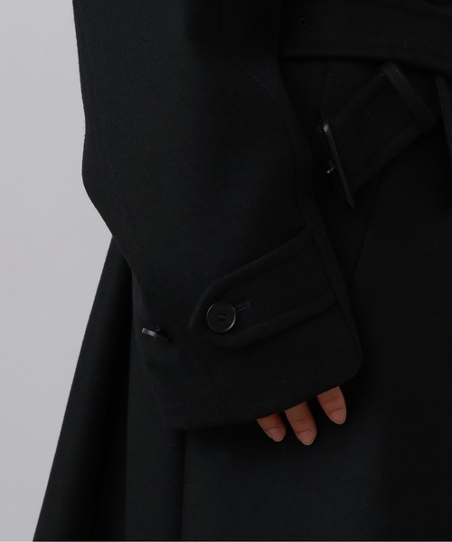 YLEVE(イレーヴ)の「YLEVE / SUPER100'S WOOL MELTON COAT(ダウンジャケット/コート・レディース・ブラック/ベージュ・0/1/2)」の9枚目の写真
