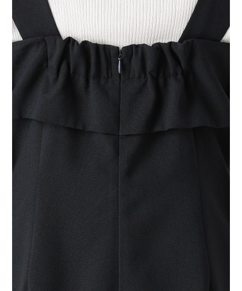SUIT SQUARE(スーツスクエア)の「CHANTOWA/コンビネゾン/ウォッシャブル/シャドーグレンチェック(サロペット/オーバーオール・レディース・ネイビー/ブラウン・38)」の10枚目の写真