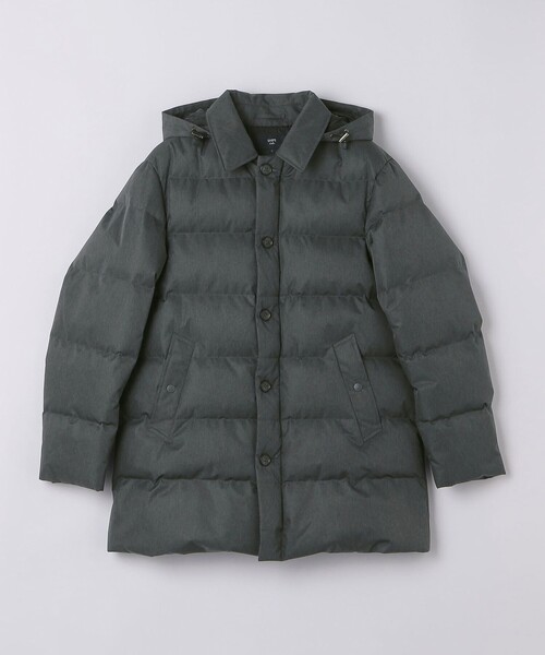 SHIPS Colors(シップス カラーズ)の「〈撥水・防風・防花粉〉All Weather Tex ウール調 中綿 ダウン ジャケット◆(ダウンジャケット/コート・メンズ・ダークグレー/ネイビー・MEDIUM/LARGE/X-LARGE)」の3枚目の写真