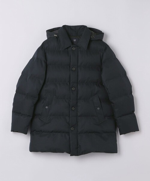 SHIPS Colors(シップス カラーズ)の「〈撥水・防風・防花粉〉All Weather Tex ウール調 中綿 ダウン ジャケット◆(ダウンジャケット/コート・メンズ・ダークグレー/ネイビー・MEDIUM/LARGE/X-LARGE)」の4枚目の写真