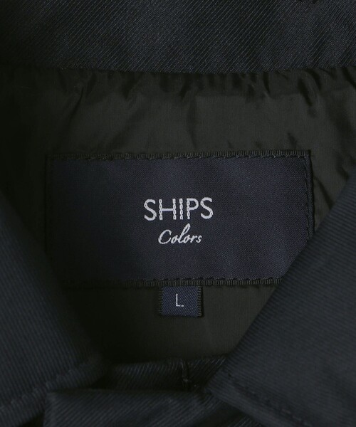 SHIPS Colors(シップス カラーズ)の「〈撥水・防風・防花粉〉All Weather Tex ウール調 中綿 ダウン ジャケット◆(ダウンジャケット/コート・メンズ・ダークグレー/ネイビー・MEDIUM/LARGE/X-LARGE)」の17枚目の写真