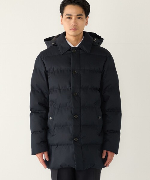 SHIPS Colors(シップス カラーズ)の「〈撥水・防風・防花粉〉All Weather Tex ウール調 中綿 ダウン ジャケット◆(ダウンジャケット/コート・メンズ・ダークグレー/ネイビー・MEDIUM/LARGE/X-LARGE)」の20枚目の写真