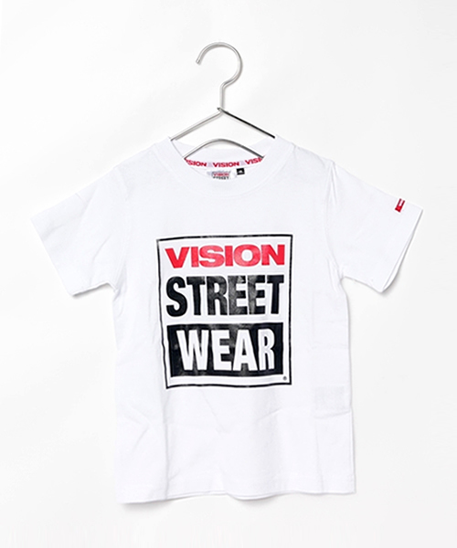 VENCEEXCHANGE（ヴァンスエクスチェンジ）の「Kids VISIONロゴ半袖T       （Tシャツ/カットソー・キッズ・ホワイト/スカイブルー・130cm/140cm/120cm）」の9枚目の写真