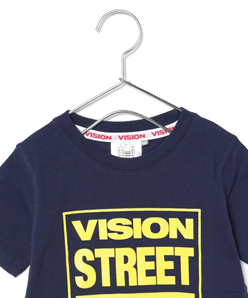 VENCEEXCHANGE（ヴァンスエクスチェンジ）の「Kids VISIONロゴ半袖T       （Tシャツ/カットソー・キッズ・ホワイト/スカイブルー・130cm/140cm/120cm）」の4枚目の写真
