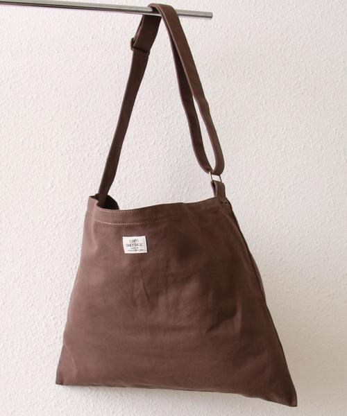 coen（コーエン）の「キャンバスビッグショルダーバッグ（ショルダーバッグ・メンズ・オフホワイト/ブラウン/ケリー/ネイビー・FREE）」の3枚目の写真