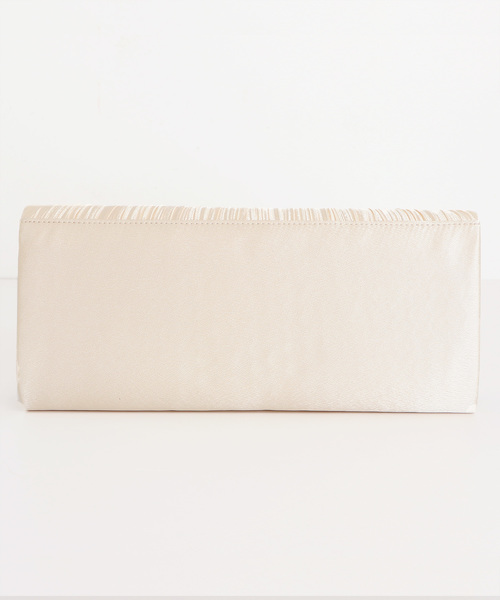 PourVous（プールヴー）の「パール ギャザー クラッチバッグ ラインストーン ビジュー お呼ばれ 結婚式 オケージョン 同窓会（クラッチバッグ・レディース・ブラック/ゴールド/ネイビー・FREE）」の12枚目の写真