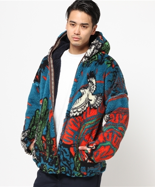 チャイハネ（チャイハネ）の「【チャイハネ】アリゾナMEN'Sフードジャケット（リバーシブル）（その他アウター・メンズ・ベージュ/ターコイズブルー/レッド・FREE）」の9枚目の写真