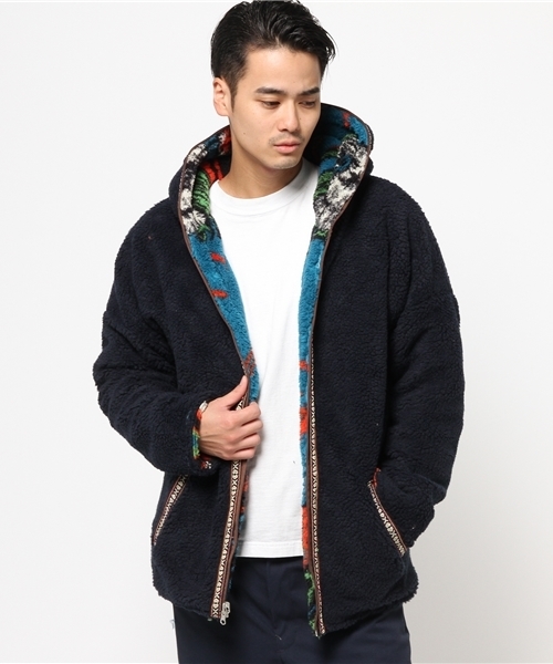 チャイハネ（チャイハネ）の「【チャイハネ】アリゾナMEN'Sフードジャケット（リバーシブル）（その他アウター・メンズ・ベージュ/ターコイズブルー/レッド・FREE）」の10枚目の写真