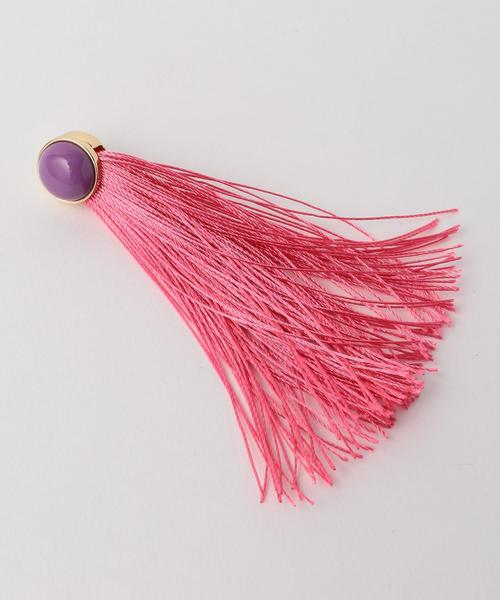 Another Edition（アナザーエディション）の「ビッグフリンジイヤリング/AEBFC Big FRNG ER（イヤリング・レディース・ブラック/ピンク・FREE）」の9枚目の写真