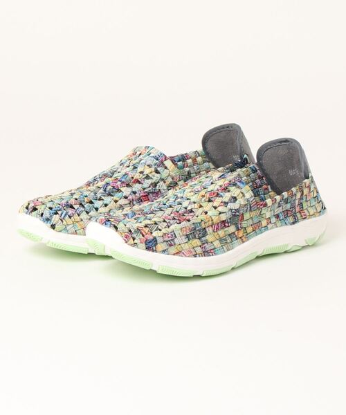 Rock Spring（ロックスプリング）の「ROCK SPRING "CAPE HORN" カジュアルウーブンシューズ(RS-167)（スリッポン・レディース・ホワイト×ネイビー/グリーン/ネイビー/ピンク/グレー/ピンク系その他/シルバー/ブルー系その他/ブルー/ブラック/ストライプ/ライトグリーン/ホワイト系その他/ブルー系その他2/ネイビー系/ダークグリーン・39/37/38/36/35/38h）」の7枚目の写真