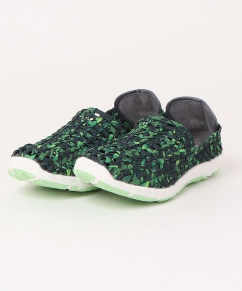 Rock Spring（ロックスプリング）の「ROCK SPRING "CAPE HORN" カジュアルウーブンシューズ(RS-167)（スリッポン・レディース・ホワイト×ネイビー/グリーン/ネイビー/ピンク/グレー/ピンク系その他/シルバー/ブルー系その他/ブルー/ブラック/ストライプ/ライトグリーン/ホワイト系その他/ブルー系その他2/ネイビー系/ダークグリーン・39/37/38/36/35/38h）」の5枚目の写真