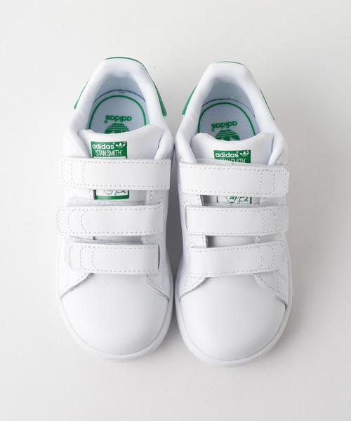 adidas（アディダス）の「WEB限定【adidas(アディダス)】スタンスミス CFI 14cm-16cm（スニーカー・キッズ・ホワイト/ケリー・14cm/16cm/15cm）」の3枚目の写真
