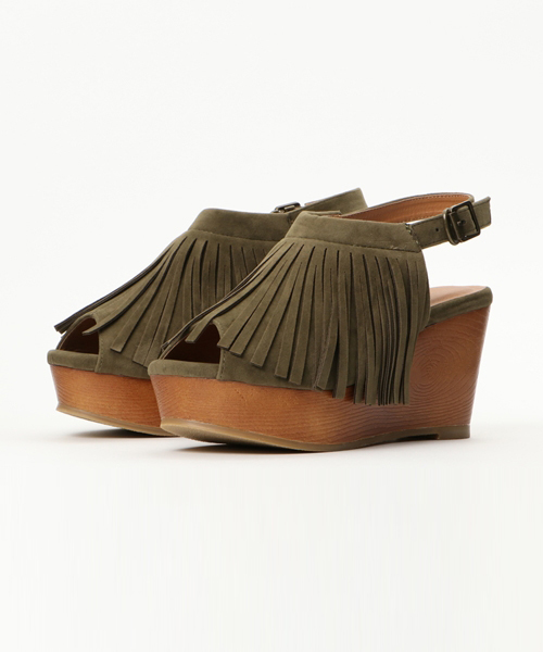 mooimooi(モーイモーイ)の「フリンジ厚底サンダル(サンダル・レディース・グレー/キャメル/ブラック/カーキ・M/S/LL/L/3L)」の15枚目の写真