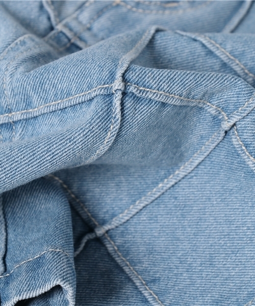 WEGO（ウィゴー）の「WEGO/リメイクワークAラインスカート（デニムスカート・レディース・マルチ/ライトインディゴブルー/マスタード/その他1/ブルー系その他/ダークオレンジ・FREE）」の18枚目の写真