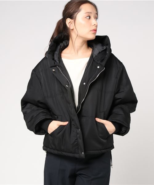 ANAP(アナップ)の「ショールフード中綿ジャケット(その他アウター・レディース・カーキ/ブラック/レッド・FREE)」の11枚目の写真