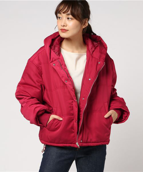 ANAP(アナップ)の「ショールフード中綿ジャケット(その他アウター・レディース・カーキ/ブラック/レッド・FREE)」の13枚目の写真