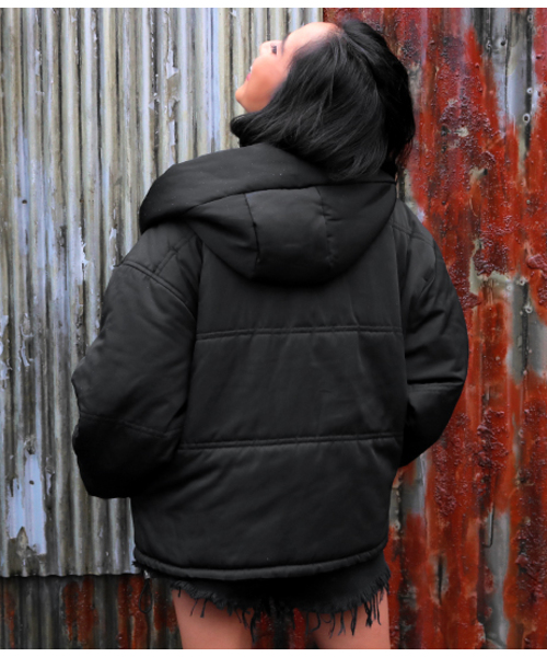 ANAP(アナップ)の「ショールフード中綿ジャケット(その他アウター・レディース・カーキ/ブラック/レッド・FREE)」の15枚目の写真