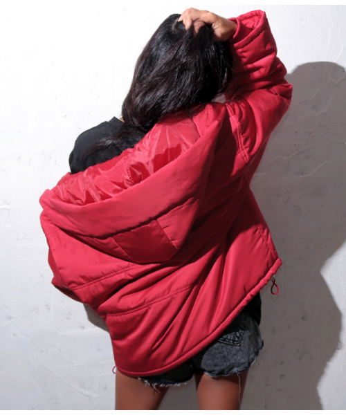 ANAP(アナップ)の「ショールフード中綿ジャケット(その他アウター・レディース・カーキ/ブラック/レッド・FREE)」の19枚目の写真