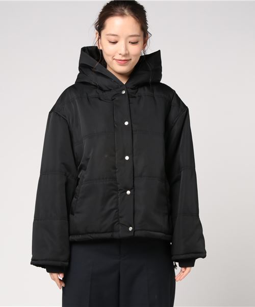 ANAP(アナップ)の「ショールフード中綿ジャケット(その他アウター・レディース・カーキ/ブラック/レッド・FREE)」の4枚目の写真