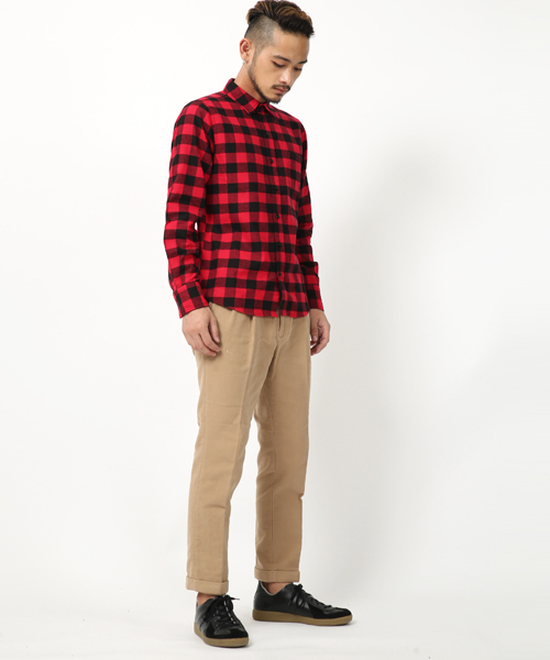 Rocky Monroe（ロッキーモンロー）の「綿ビエラチェック起毛レギュラーシャツ（シャツ/ブラウス・メンズ・A/B/C/D/F/G/H/I/J/L/K/E・M/L/XL）」の20枚目の写真