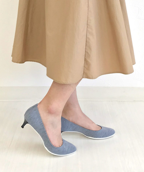 Carlie e felice(カーリーエフェリーチェ)の「スポーティパンプス【Carlie e felice/カーリーエフェリーチェ】(パンプス・レディース・ブルー/ブラック/グレー・22.0cm/22.5cm/23.0cm/23.5cm/24.0cm/24.5cm/25.0cm)」の12枚目の写真
