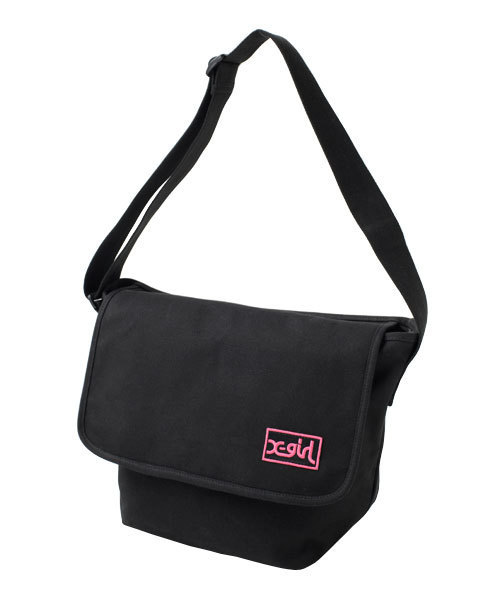 X-girl（エックスガール）の「STAR STITCH SHOULDER BAG（ショルダーバッグ・レディース・ブラック/グリーン/ピンク・ONE SIZE）」の2枚目の写真