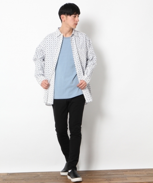 RAGEBLUE（レイジブルー）の「ペイズリーシャツ/789005（シャツ/ブラウス・メンズ・ホワイト/ネイビー・SMALL/LARGE/MEDIUM）」の3枚目の写真