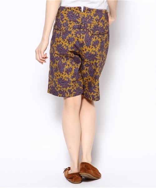 BEAMS BOY(ビームスボーイ)の「○O.ペイズリ尾錠バミュ(その他パンツ・レディース・イエロー/ネイビー・0/1/2)」の4枚目の写真