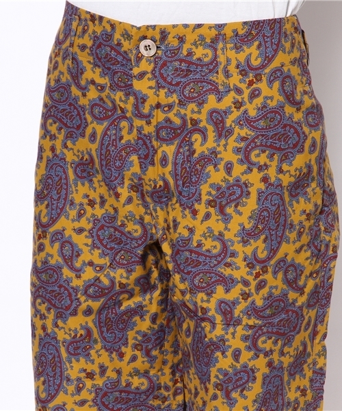 BEAMS BOY(ビームスボーイ)の「○O.ペイズリ尾錠バミュ(その他パンツ・レディース・イエロー/ネイビー・0/1/2)」の5枚目の写真