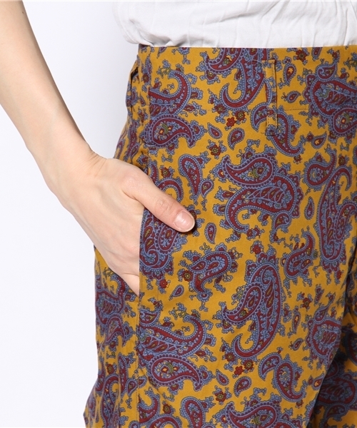 BEAMS BOY(ビームスボーイ)の「○O.ペイズリ尾錠バミュ(その他パンツ・レディース・イエロー/ネイビー・0/1/2)」の7枚目の写真