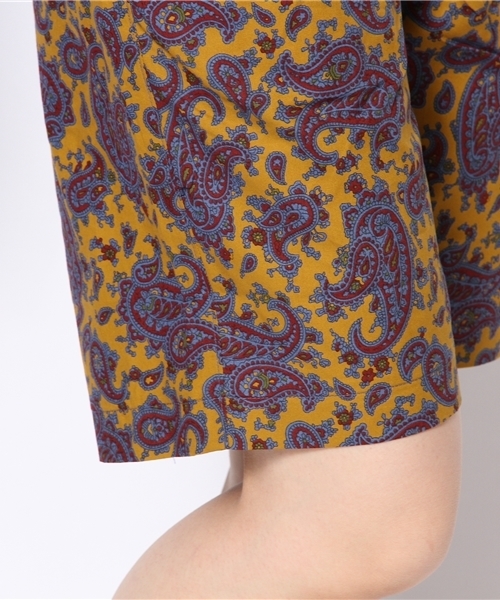 BEAMS BOY(ビームスボーイ)の「○O.ペイズリ尾錠バミュ(その他パンツ・レディース・イエロー/ネイビー・0/1/2)」の8枚目の写真
