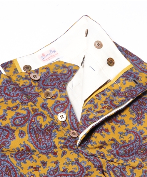 BEAMS BOY(ビームスボーイ)の「○O.ペイズリ尾錠バミュ(その他パンツ・レディース・イエロー/ネイビー・0/1/2)」の9枚目の写真