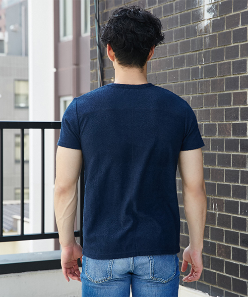 AZUL by moussy(アズールバイマウジー)の「スラブパイルVネック半袖T(Tシャツ/カットソー・メンズ・トップグレー/ホワイト/ネイビー/ブルー系その他・LARGE/MEDIUM/SMALL/X-LARGE/X-SMALL)」の10枚目の写真