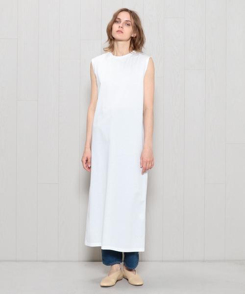 H　BEAUTY&YOUTH UNITED ARROWS（エイチビューティーアンドユースユナイテッドアローズ）の「＜H＞NO SLEEVE LONG ONE PIECE/ワンピース（ワンピース・レディース・ブラック/ロイヤルブルー/ホワイト/オリーブ・FREE）」の14枚目の写真