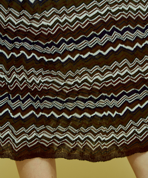 Abahouse Devinette（ドゥヴィネット）の「ジグザグボーダースカート（スカート・レディース・その他1/ブラウン・FREE）」の7枚目の写真