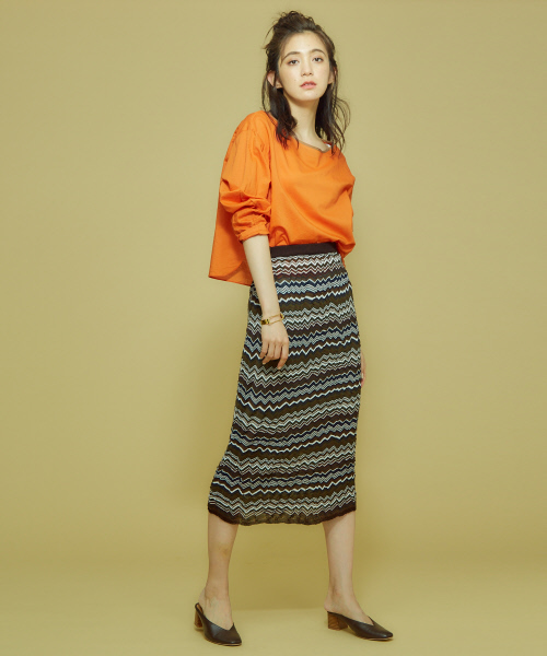 Abahouse Devinette（ドゥヴィネット）の「ジグザグボーダースカート（スカート・レディース・その他1/ブラウン・FREE）」の10枚目の写真