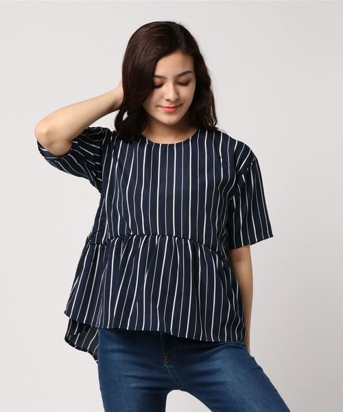 KOBE LETTUCE（コウベレタス）の「選べる4typeとろみ落ち感ブラウストップス（シャツ/ブラウス・レディース・オフホワイト/ベージュ/グリーン/ネイビー/ホワイト系その他/ブルー系その他/ホワイト系その他2/ベージュ系その他/グリーン系その他/ブルー系その他2/ホワイト系その他3/ブルー系その他3/ホワイト系その他4/ベージュ系その他2/グリーン系その他2/ブルー系その他4/ホワイト系その他5/ブルー系その他5/ホワイト系その他6/ベージュ系その他3/グリーン系その他3/ブルー系その他6/ホワイト系その他7/ブルー系その他7・FREE）」の18枚目の写真