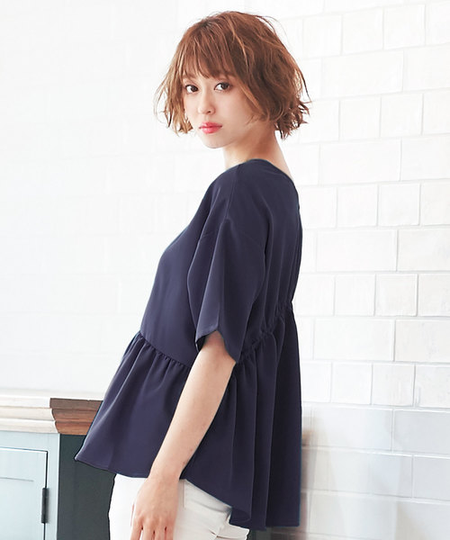 KOBE LETTUCE（コウベレタス）の「選べる4typeとろみ落ち感ブラウストップス（シャツ/ブラウス・レディース・オフホワイト/ベージュ/グリーン/ネイビー/ホワイト系その他/ブルー系その他/ホワイト系その他2/ベージュ系その他/グリーン系その他/ブルー系その他2/ホワイト系その他3/ブルー系その他3/ホワイト系その他4/ベージュ系その他2/グリーン系その他2/ブルー系その他4/ホワイト系その他5/ブルー系その他5/ホワイト系その他6/ベージュ系その他3/グリーン系その他3/ブルー系その他6/ホワイト系その他7/ブルー系その他7・FREE）」の17枚目の写真