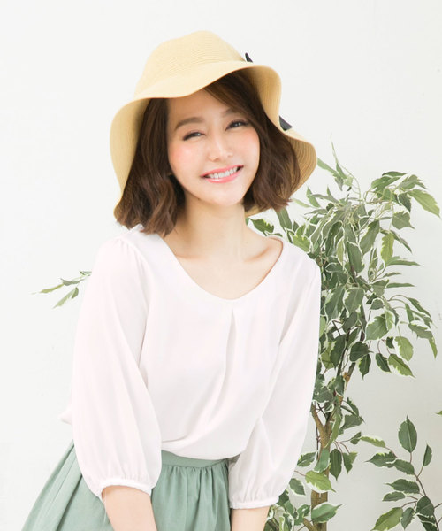 KOBE LETTUCE（コウベレタス）の「選べる4typeとろみ落ち感ブラウストップス（シャツ/ブラウス・レディース・オフホワイト/ベージュ/グリーン/ネイビー/ホワイト系その他/ブルー系その他/ホワイト系その他2/ベージュ系その他/グリーン系その他/ブルー系その他2/ホワイト系その他3/ブルー系その他3/ホワイト系その他4/ベージュ系その他2/グリーン系その他2/ブルー系その他4/ホワイト系その他5/ブルー系その他5/ホワイト系その他6/ベージュ系その他3/グリーン系その他3/ブルー系その他6/ホワイト系その他7/ブルー系その他7・FREE）」の3枚目の写真