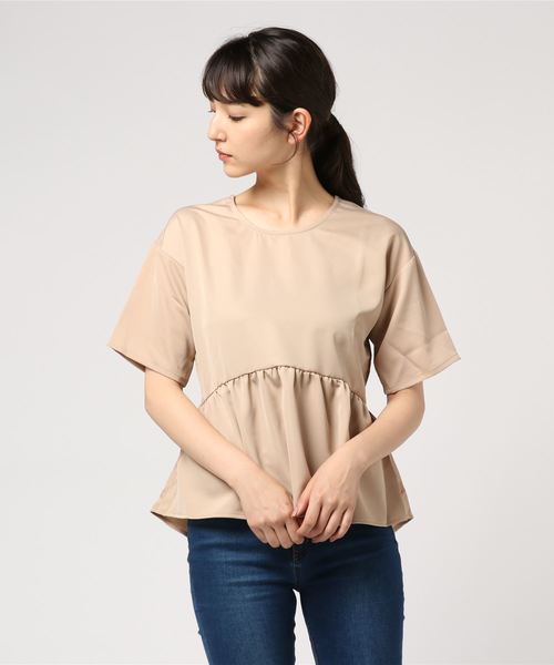 KOBE LETTUCE（コウベレタス）の「選べる4typeとろみ落ち感ブラウストップス（シャツ/ブラウス・レディース・オフホワイト/ベージュ/グリーン/ネイビー/ホワイト系その他/ブルー系その他/ホワイト系その他2/ベージュ系その他/グリーン系その他/ブルー系その他2/ホワイト系その他3/ブルー系その他3/ホワイト系その他4/ベージュ系その他2/グリーン系その他2/ブルー系その他4/ホワイト系その他5/ブルー系その他5/ホワイト系その他6/ベージュ系その他3/グリーン系その他3/ブルー系その他6/ホワイト系その他7/ブルー系その他7・FREE）」の9枚目の写真