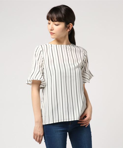 KOBE LETTUCE（コウベレタス）の「選べる4typeとろみ落ち感ブラウストップス（シャツ/ブラウス・レディース・オフホワイト/ベージュ/グリーン/ネイビー/ホワイト系その他/ブルー系その他/ホワイト系その他2/ベージュ系その他/グリーン系その他/ブルー系その他2/ホワイト系その他3/ブルー系その他3/ホワイト系その他4/ベージュ系その他2/グリーン系その他2/ブルー系その他4/ホワイト系その他5/ブルー系その他5/ホワイト系その他6/ベージュ系その他3/グリーン系その他3/ブルー系その他6/ホワイト系その他7/ブルー系その他7・FREE）」の6枚目の写真