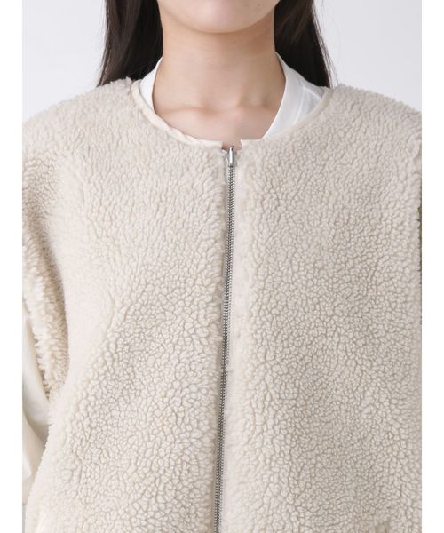 jouetie（ジュエティ）の「ボアA-1（ブルゾン・レディース・ブラック/オフホワイト/カーキ/その他1・MEDIUM）」の12枚目の写真