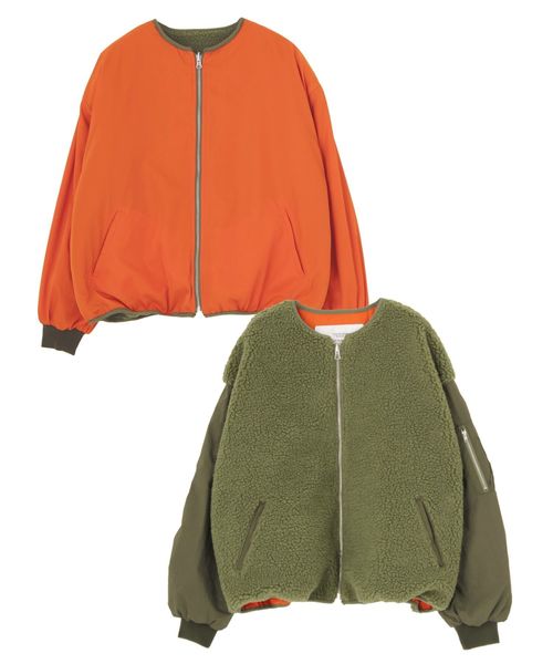 jouetie（ジュエティ）の「ボアA-1（ブルゾン・レディース・ブラック/オフホワイト/カーキ/その他1・MEDIUM）」の19枚目の写真