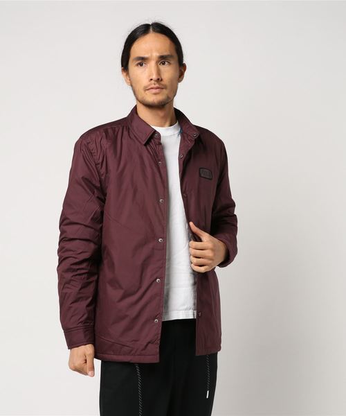 Hurley (ハーレー)の「M HRLY OAKLAND SHACKET JKT/ハーレー ジャケット アウター コーチジャケット(その他アウター・メンズ・ブラック/バーガンディー・SMALL/MEDIUM/LARGE)」の1枚目の写真