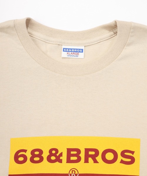 68&brothers（シックスティエイトアンドブラザーズ）の「68&BROTHERS シックスティーエイトアンドブラザーズ　/ "PD LOGO"LS Tee（Tシャツ/カットソー・メンズ・ホワイト/ブラック/チャコールグレー/ホワイト×ブラック/ベージュ/グレー・MEDIUM/LARGE/X-LARGE/XX-LARGE）」の9枚目の写真