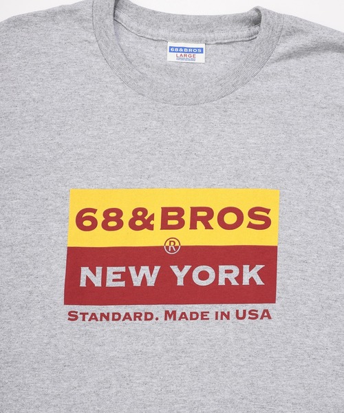 68&brothers（シックスティエイトアンドブラザーズ）の「68&BROTHERS シックスティーエイトアンドブラザーズ　/ "PD LOGO"LS Tee（Tシャツ/カットソー・メンズ・ホワイト/ブラック/チャコールグレー/ホワイト×ブラック/ベージュ/グレー・MEDIUM/LARGE/X-LARGE/XX-LARGE）」の15枚目の写真