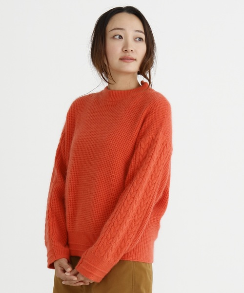 セール トップス ニット セーター アンゴラワッフルニットクルーネックプルオーバー ニット セーター Munich ミューニック のニット セーター アンゴラワッフルニットクルーネックプルオーバー Mn1k09 をセール価格で購入できます Munich Munich ミュー